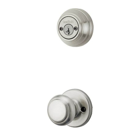 Kwikset Cove Knob Interior Double Cylinder Handleset Trim 967CV-15-SMT